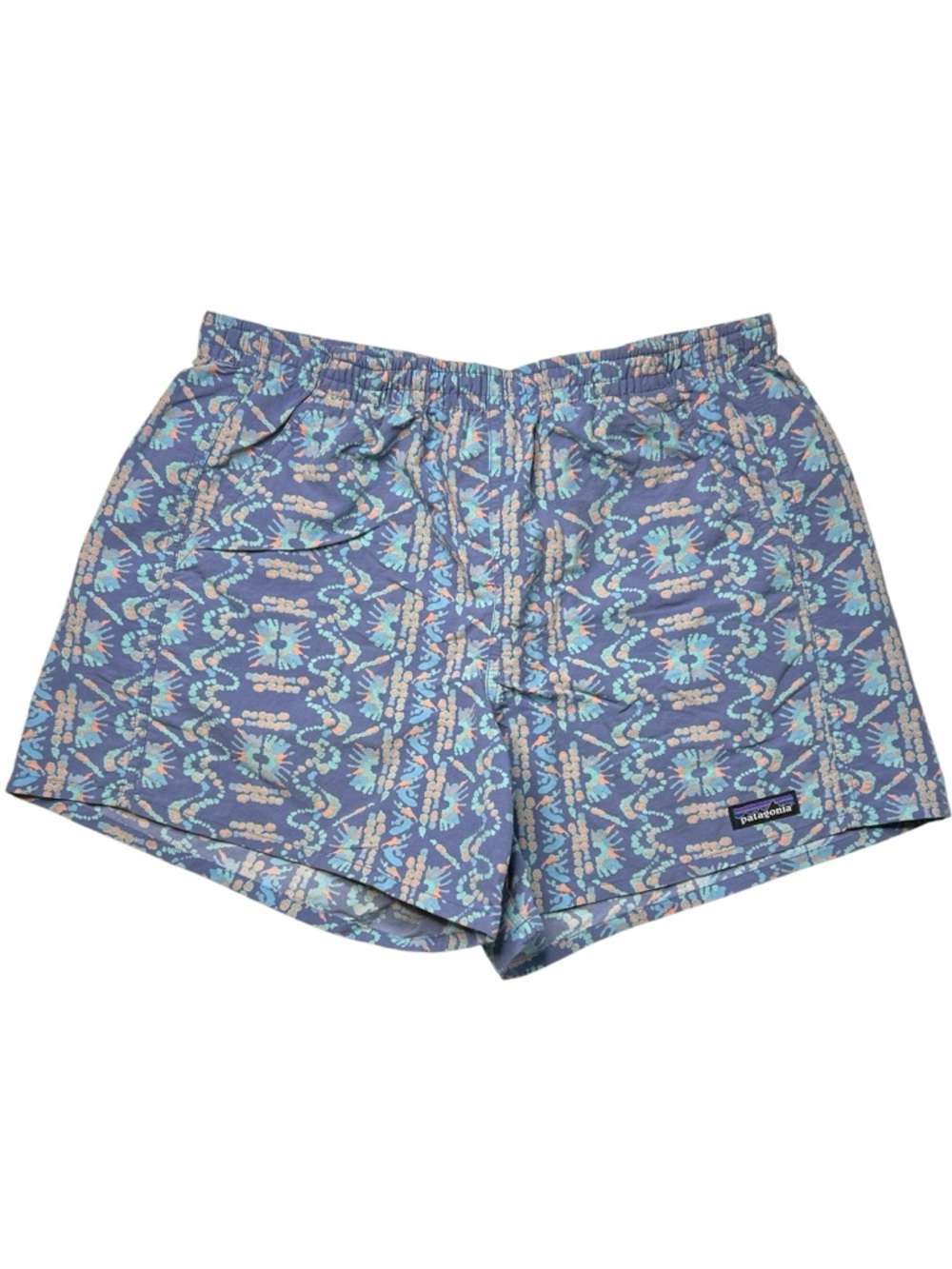 Patagonia Baggies Shorts 5" Current Blue Tropical Print Medium - Picture 3 of 11